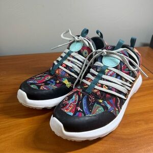 Inkkas Prism Flex Runner V2 Sneakers Colorful Artsy Boho Floral Comfort W11